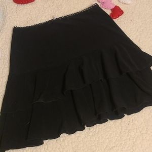 Black vanity skirt